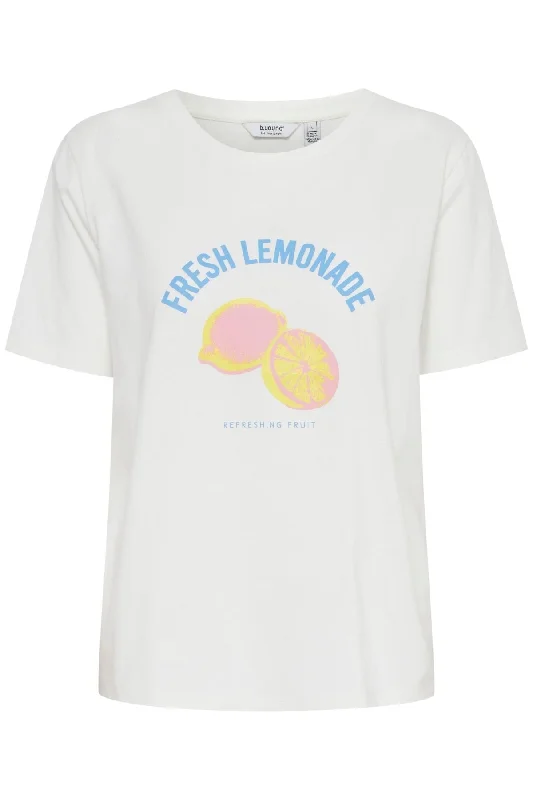 Lemonade Printed White Cotton T-Shirt