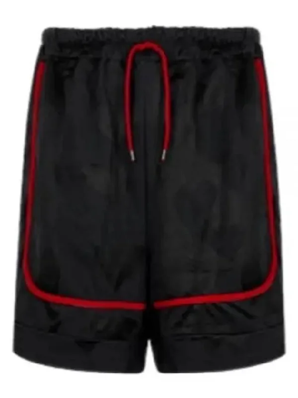 Drawstring Training Boxing Track Shorts Black