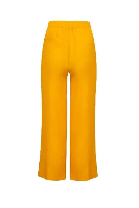 TANGERINE STRAIGHT-LEG PANTS