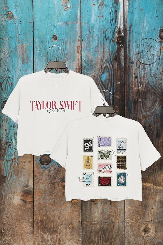 Album Stamps Vintage Swiftie Shirt For Women