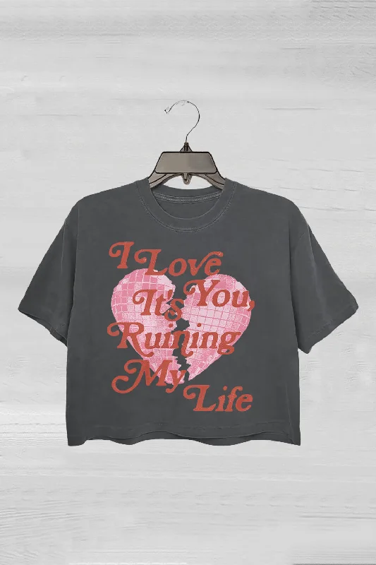 I Love You It's Ruining My Life TTPD Inspired Crop Tee For Women